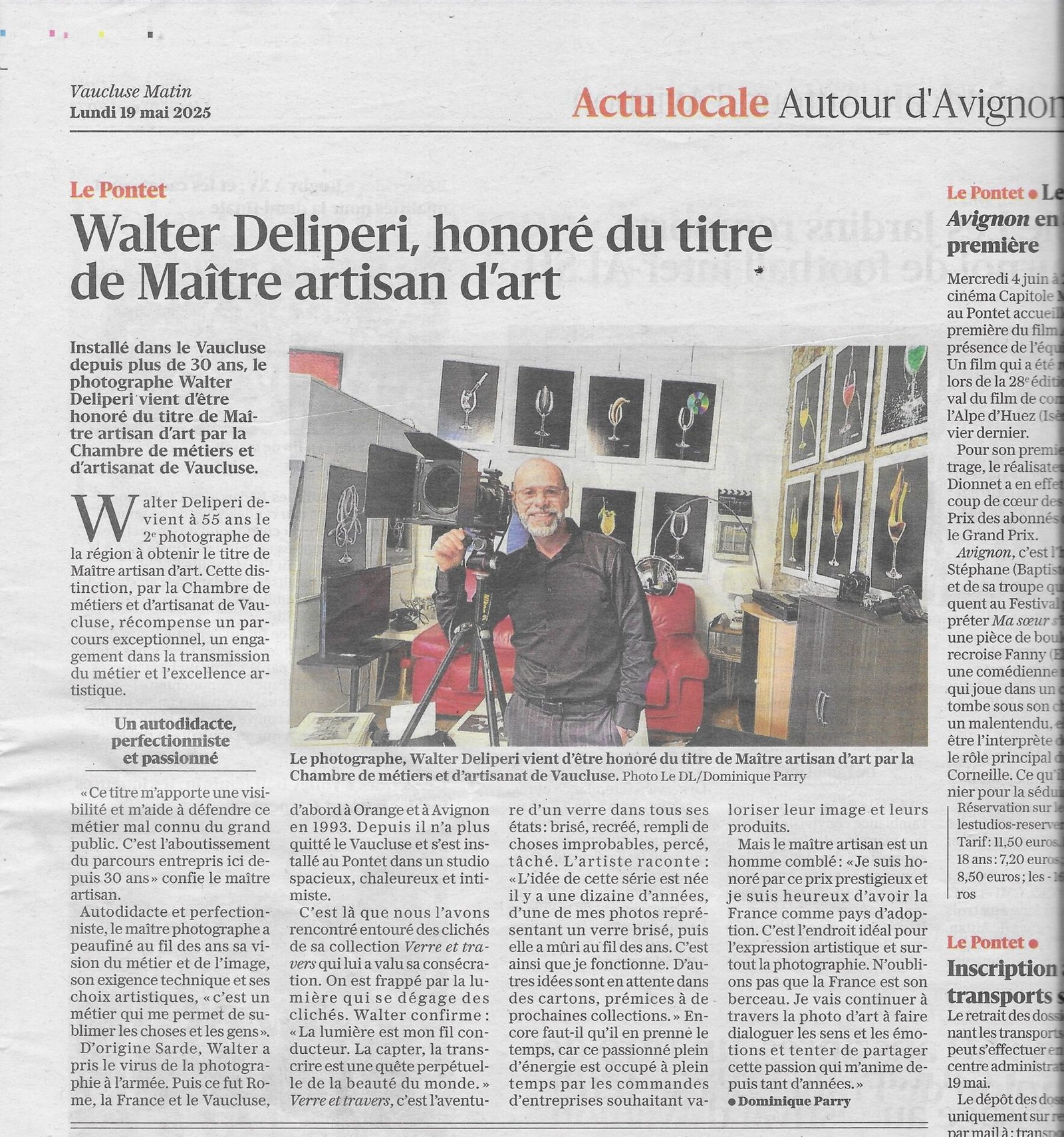 Photographie d'art noir et blanc par Walter Deliperi.