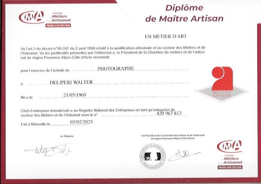 Photographie d'art noir et blanc par Walter Deliperi.
